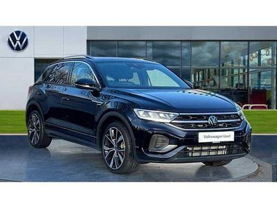 Deep black pearlescent Used 2025 VW T-Roc R-line SUV | £28,523 (A bit pricey)