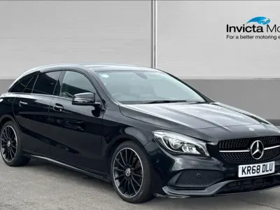 Used Mercedes CLA200 AMG line 156 HP (114 kW) 2018 Cosmos black metallic Estate