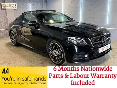 Used Mercedes E400 AMG line 330 HP (242 kW) 2021 Black Coupe