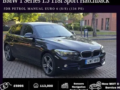 Used BMW 118 Sport Line 136 HP (100 kW) 2017 Hatchback