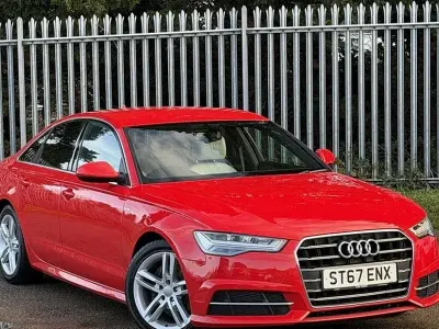 Used Audi A6 S-Line 190 HP (139 kW) 2017 Red Sedan