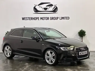 Used Audi A3 S-Line 150 HP (110 kW) 2017 Black Hatchback