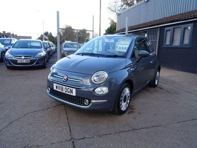 Grey Used 2018 Fiat 500 Lounge Hatchback | £4,795 (Fair price)