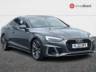 Usado Audi A5 S-Line 150 HP (110 kW) 2022 Cinzento Coupé