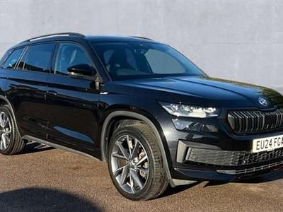 Black magic pearlescent Used 2024 Skoda Kodiaq SportLine SUV | £30,950 (Fair price)