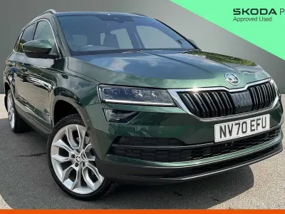 Used Skoda Karoq 110 HP (80 kW) 2020 Emerald green metallic SUV