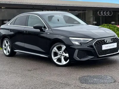 Used Audi A3 S-Line 110 HP (80 kW) 2022 Black Sedan