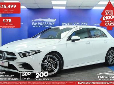 White Used 2019 Mercedes A180 AMG line Hatchback | £15,499 (Expensive)