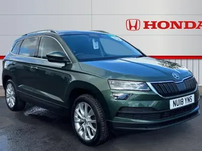 Used Skoda Karoq SE L 150 HP (110 kW) 2018 Green SUV