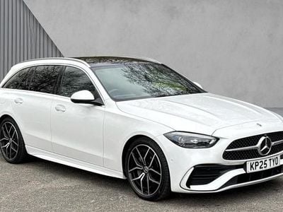 White Used 2025 Mercedes C300 AMG Line Premium | £35,990 (Fair price)