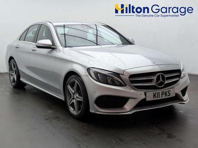 Used Mercedes C220 AMG line 170 HP (125 kW) 2015 Silver Sedan