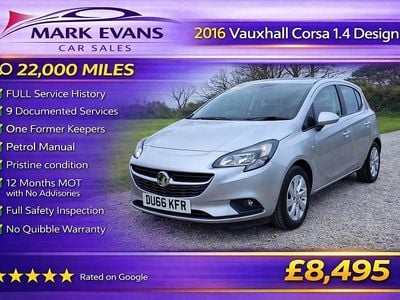 Used Vauxhall Corsa Design Edition 90 HP (66 kW) 2016 Silver Hatchback