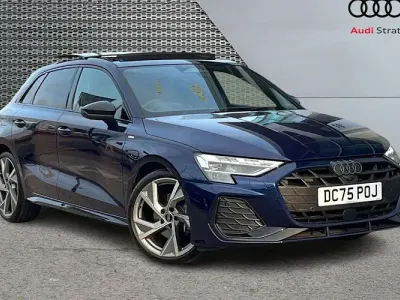 Used Audi A3 Sportback Black Edition 150 HP (110 kW) 2026 Blue Hatchback