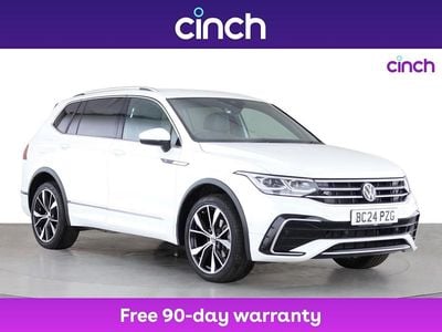 White Used 2024 VW Tiguan Allspace R-line SUV | £31,089 (Fair price)