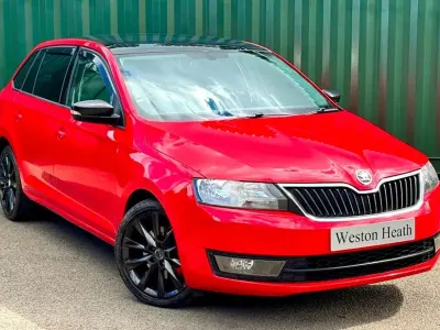 Used Skoda Rapid Sport 115 HP (84 kW) 2017 Red Hatchback