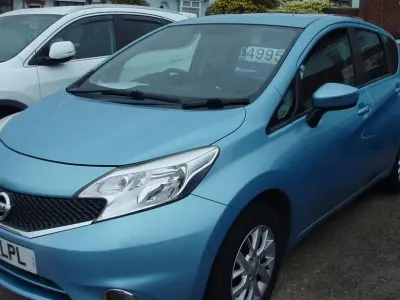 Used Nissan Note Acenta 80 HP (58 kW) 2017 Blue Hatchback