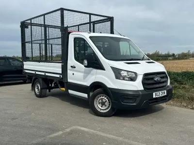 Used Ford Transit S 130 HP (95 kW) 2021 White Cabriolet