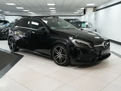 Used Mercedes A200 AMG line 153 HP (112 kW) 2016 Black Hatchback