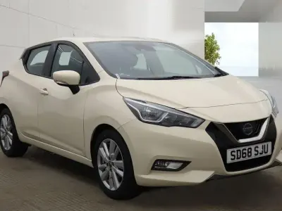 Used Nissan Micra Acenta 90 HP (66 kW) 2018 White Hatchback