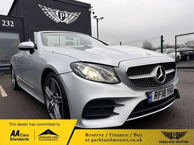 Silver Used 2018 Mercedes E220 AMG Line Premium Cabriolet | £19,470 (Fair price)