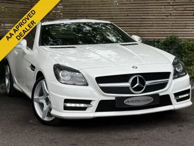 Used Mercedes SLK250 AMG 204 HP (150 kW) 2015 White Cabriolet