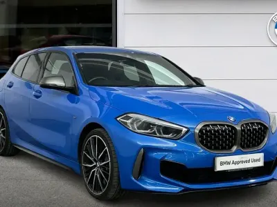 Used BMW M135 M Sport 306 HP (225 kW) 2020 Blue Hatchback