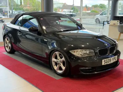 Used BMW 118 Cabriolet Comfort Edition 143 HP (105 kW) 2009 Black Cabriolet