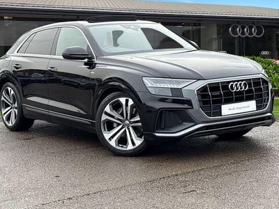 Black Used 2020 Audi Q8 S-Line SUV | £38,990 (Fair price)
