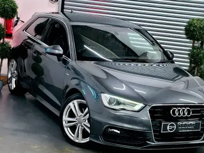 Used Audi A3 S-Line 184 HP (135 kW) 2015 Grey Hatchback