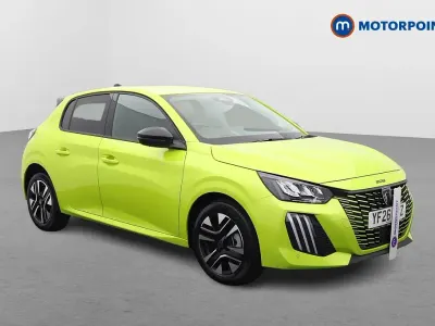 New Peugeot 208 Allure 102 HP (75 kW) 2025 Yellow Hatchback