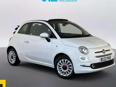 Used Fiat 500C Red 69 HP (50 kW) 2022 White Cabriolet