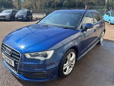 Begagnad Audi A3 S-Line 150 HK (110 kW) 2014 Blå Halvkombi