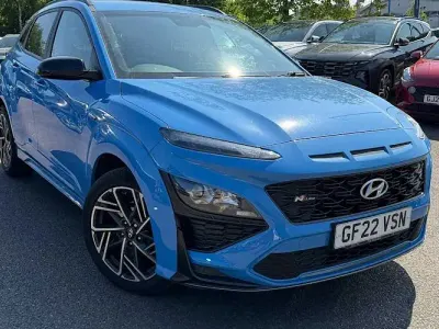 Second-hand Hyundai Kona N Line 120 CP (88 kW) 2022 Albastru SUV