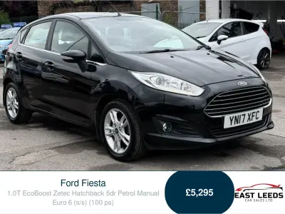 Used Ford Fiesta Zetec 100 HP (73 kW) 2017 Black Hatchback