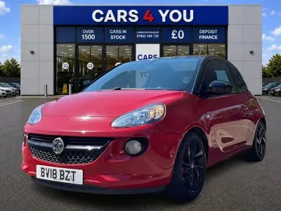 Used Vauxhall Adam S 70 HP (51 kW) 2018 Red Hatchback