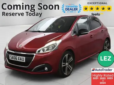 Używany Peugeot 208 GT-line 100 KM (73 kW) 2016 Czerwony Hatchback