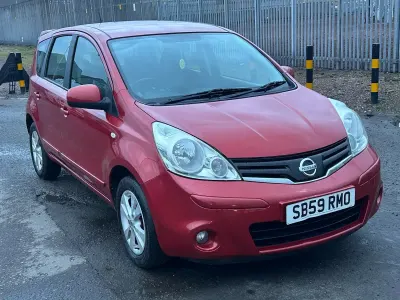 Used Nissan Note Acenta 110 HP (80 kW) 2009 Red Hatchback