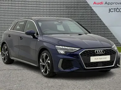 Used Audi A3 S-Line 147 HP (108 kW) 2022 Blue Sedan