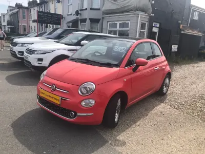 Used Fiat 500 Lounge 69 HP (50 kW) 2017 Pink Hatchback