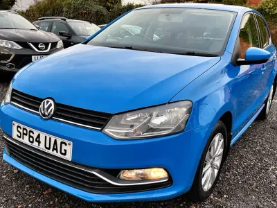 Second-hand VW Polo SE 60 CP (44 kW) 2014 Albastru Hatchback