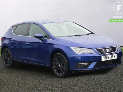 Used Seat Leon XCELLENCE 150 HP (110 kW) 2018 Blue Hatchback