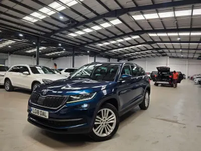 Used Skoda Kodiaq SE L 150 HP (110 kW) 2018 Blue SUV