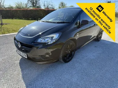 Used Vauxhall Corsa Edition 75 HP (55 kW) 2016 Black Hatchback