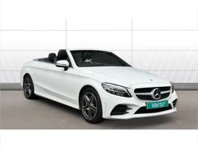 Used Mercedes C200 AMG line 180 HP (132 kW) 2019 White Cabriolet