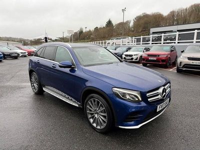 Used Mercedes GLC250 AMG line 204 HP (150 kW) 2017 Blue SUV