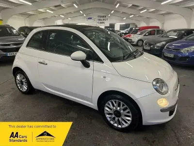 Begagnad Fiat 500C Lounge 2014 Vit Cab