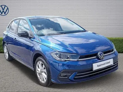 Used VW Polo Style 95 HP (69 kW) 2023 Blue Hatchback