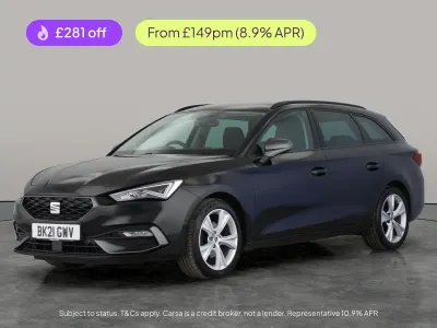 Używany Seat Leon FR 130 KM (95 kW) 2021 Czarny Kombi