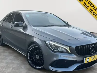 Used Mercedes CLA220 AMG line 170 HP (125 kW) 2018 Grey Coupe