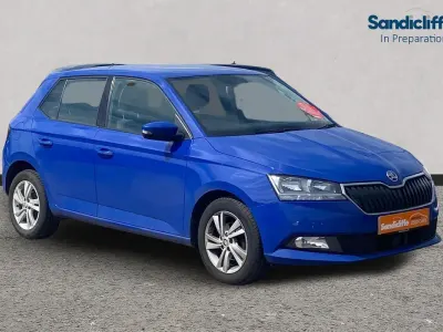 Used Skoda Fabia SE 95 HP (69 kW) 2021 Blue Hatchback